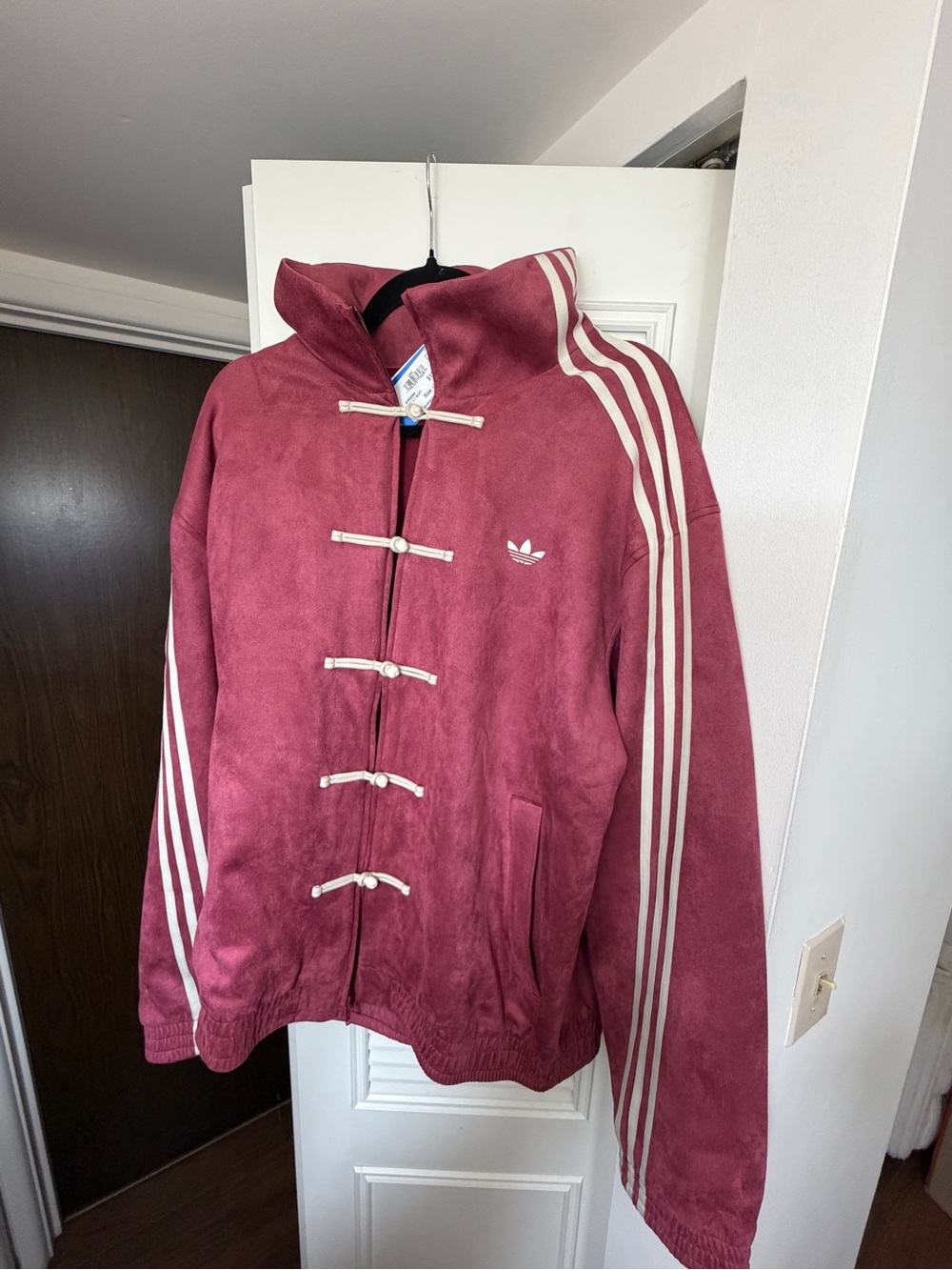 Adidas Originals CTT 3.1 Soft Jacket Size L Burgundy Pink Chinese Toggle NWT
